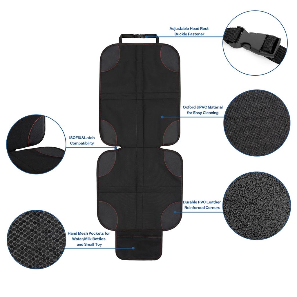 Универсальное детское сиденье безопасности противоскользящие антицарапающие коврики водонепроницаемые защитные чехлы для автомобильного сиденья для защиты ребенка