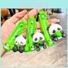 Charming Chengdu Panda Silicone Keychain Fun Cartoon Accessory Ideal For All Occasions
