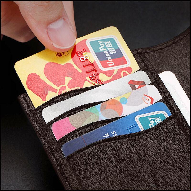 Простота, модные кошельки для карт из натуральной кожи, мужские тонкие держатели для кредитных карт, тонкий держатель для VIP-карт, костюм, деловые мужские аксессуары