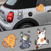 3pcs Creative Practical Funny Cat Vehicle Stickers Car Supplies Cat Car Sticker Car Decals