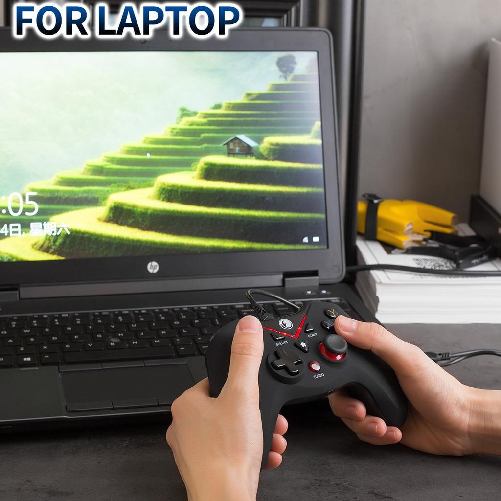 IFYOO V-one Wired USB Game Controller Gamepad Joystick (Windows XP/7/8/10) & Steam & Android & PS3 - [Red]