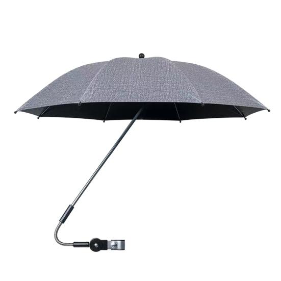 Chair Umbrella with Clamp SPF50+ UV Protection Beach Chair Parasol Multi-Angle Adjustability Outdoor Chair Shade for Camping Golf Carts