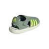 adidas Водные сандалии ПВХ ткань Удобные Стильные Эстетичные Простые Низкие Детские сандалии Детские сандалии Серебристо-серый Ярко-лимонно-желтый Цвет плюща JH9502