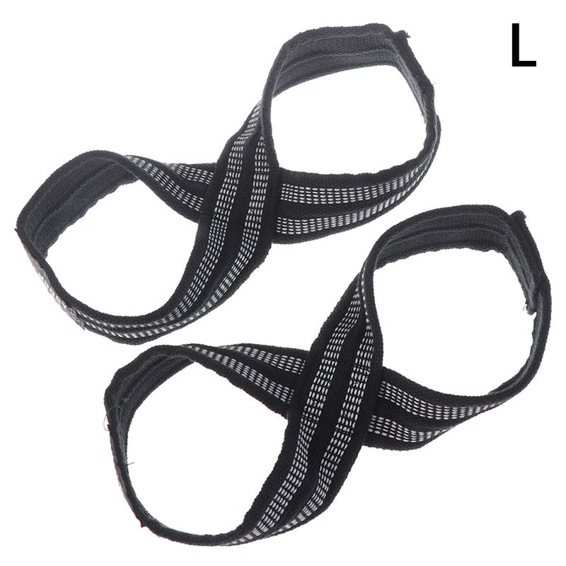 1 пара ремней в форме восьмерки для становой тяги, поднятия тяжестей, шрагов, прочная лента для захвата