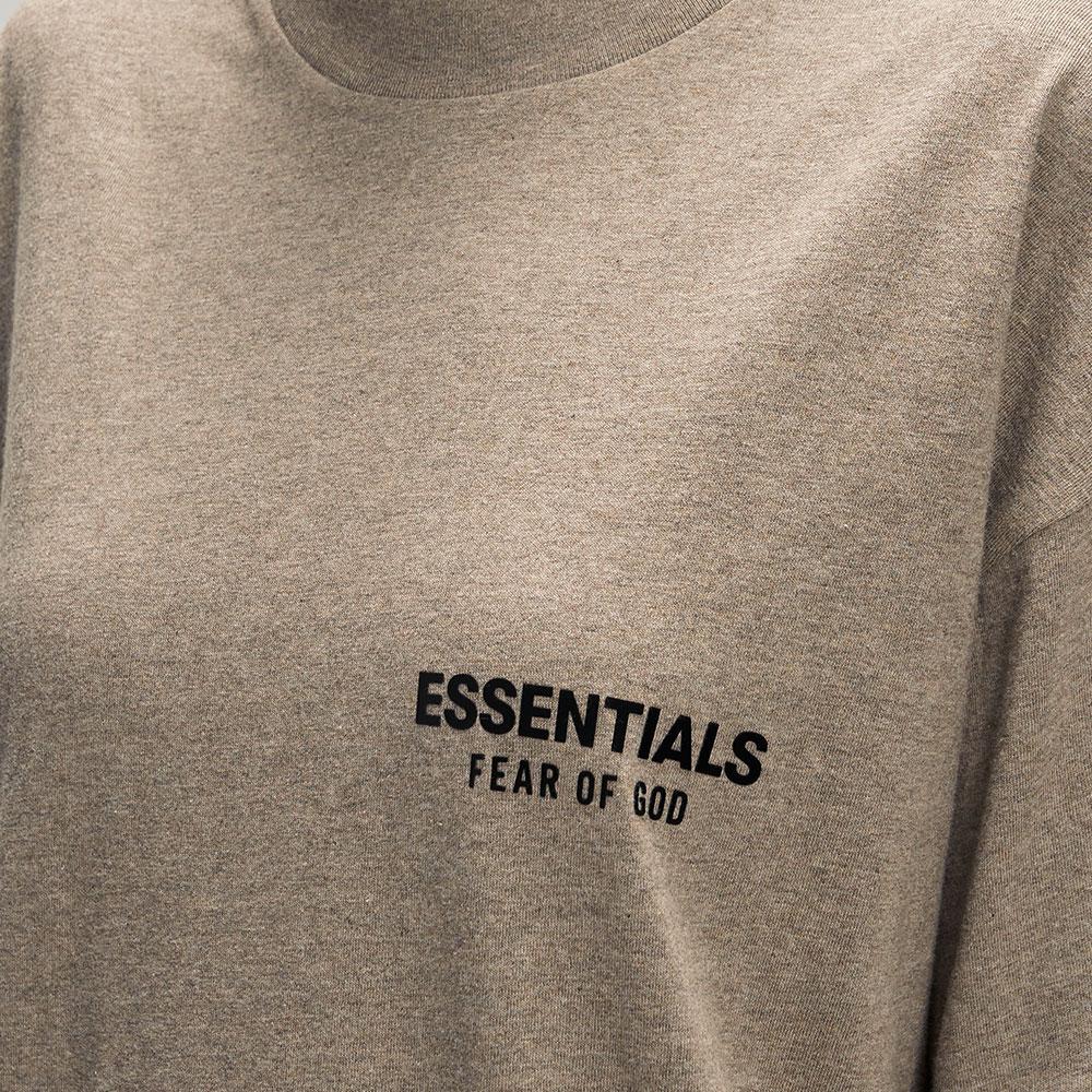 Fear of God Essentials Классическая футболка Homestead Heather Мужские Топы Серый 125AS254191F