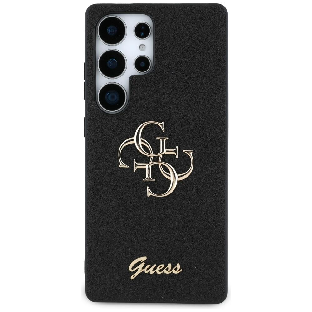 Guess Fixed Glitter Big 4G Metal Case for Samsung Galaxy S25 Ultra Black