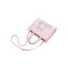 Sanrio Hello Kitty Classic Print Fresh Sweet Fashionable Versatile Niche Design PU Split Leather Handbag Women handbag Pink SHHF52280