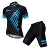 Summer Short Sleeve Riding Bicycle Cycling Clothing Set Men Sport Jerseys Suits Bicycle Clothes Suit Race Bicycle Wear Tights