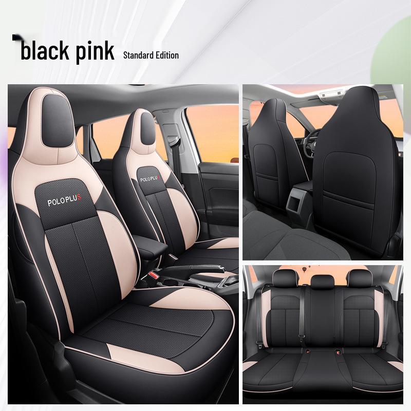 DJGY Подушка на сиденье из спортивной кожи для Volkswagen POLO PLUS - Всесезонный чехол для специальных автомобильных сидений