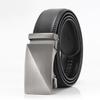 Новый мужской ремень из кожи второго слоя с автоматической пряжкой, кожаный ремень из натуральной коровьей кожи, деловой повседневный ремень
