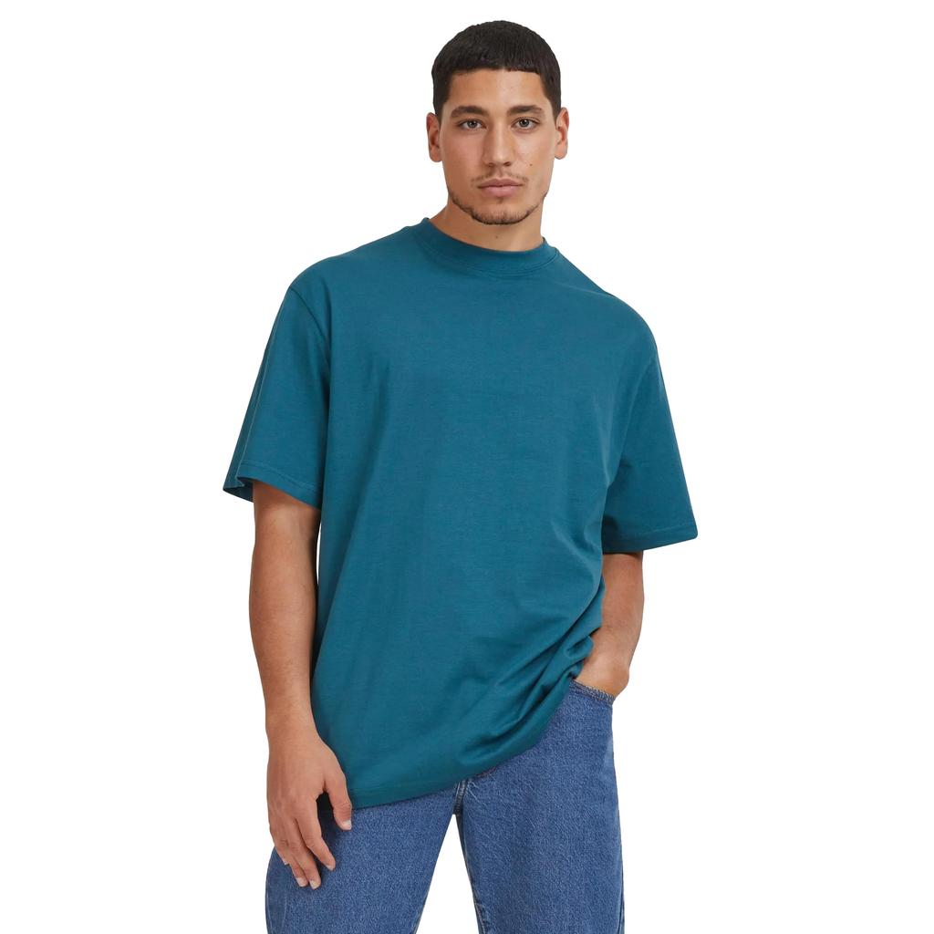 Мужская однотонная футболка удлиненного кроя Urban Classics