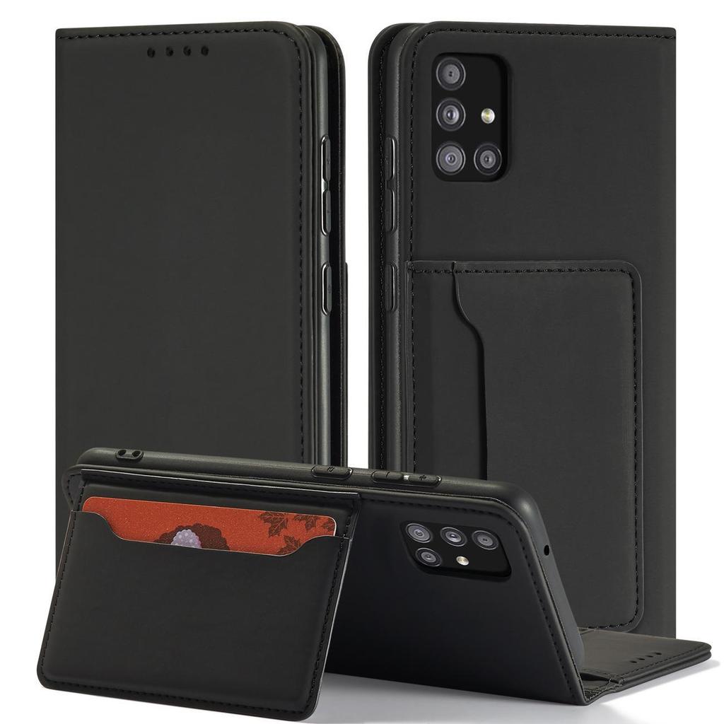 Hurtel Samsung Galaxy A12 5G Wallet Case - Black