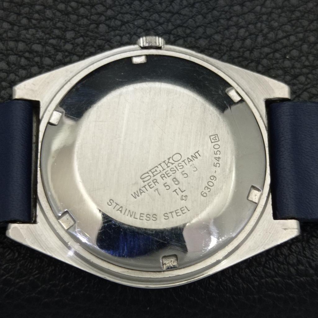 ЯПОНИЯ 6309A ВИНТАЖНЫЕ МУЖСКИЕ АВТОМАТИЧЕСКИЕ ЧАСЫ SEIKO 5 С СИНИМ ЦИФЕРБЛАТОМ a701284-5 R206a-a701284