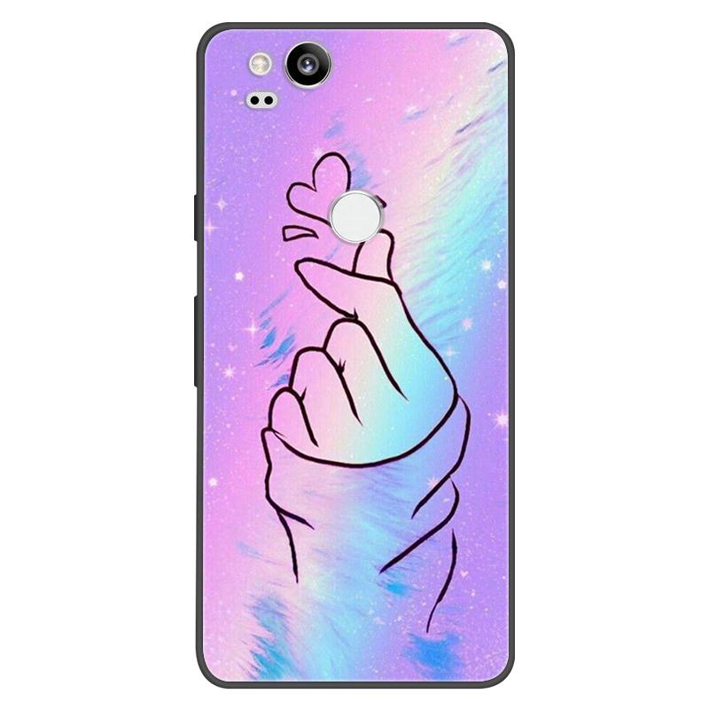 Чехол для Google Pixel 2 Мягкий черный силиконовый бампер Чехол-бабочка для Googe Pixel2 2XL Pixel2XL 2 Чехлы Fundas Coque