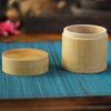Portable Eco-friendly With Lid Jar Handmade Bamboo Tea Canister Organizer Container Storage Box