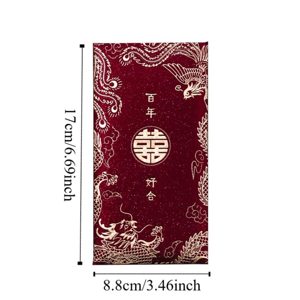 Chinese Horse Year New Year Red Envelope Hard Paper Hot Gold Chinese Money Envelopes Thickened 6Pcs Mixed Lucky Red Bag Children