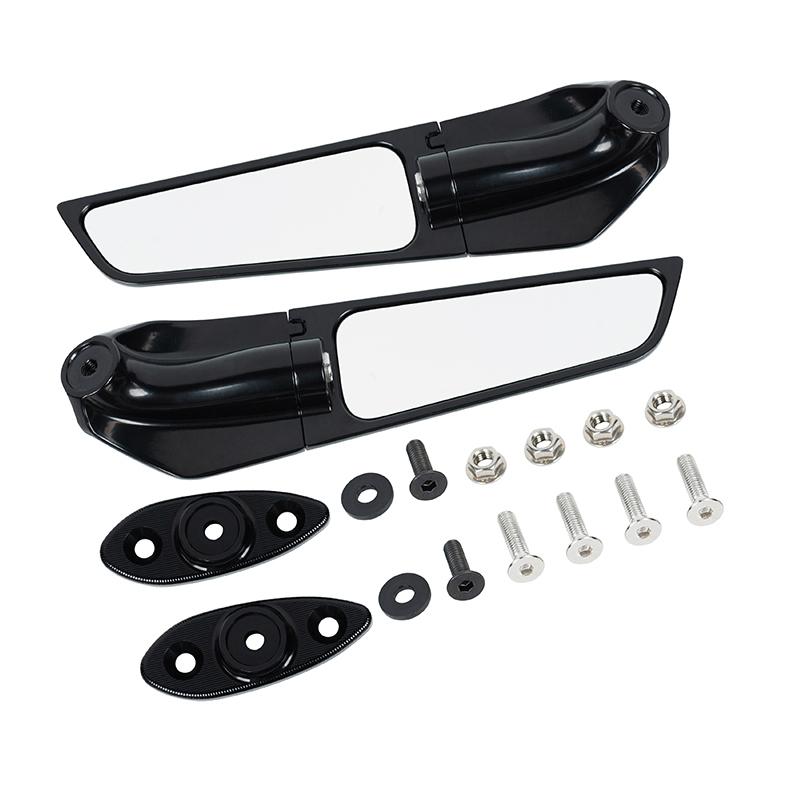 2 шт. Мотоциклетные зеркала Модифицированное ветровое крыло Регулируемое вращающееся зеркало заднего вида для YAMAHA R6 1999-2011
