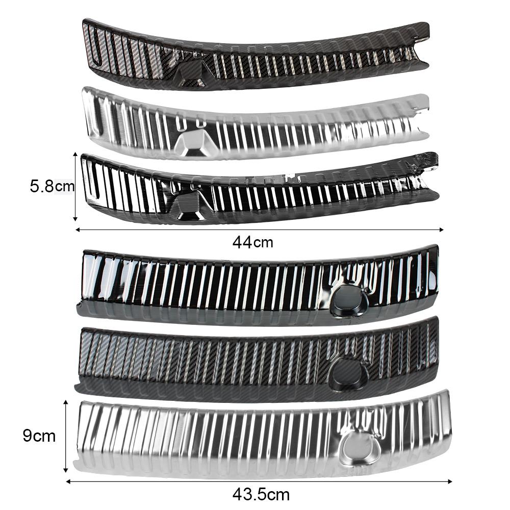 Автомобильные аксессуары, защитная накладка на порог багажника, защитная накладка на кромку двери автомобиля для Tesla Model 3/Model Y, накладка на задний бампер, 2 шт.