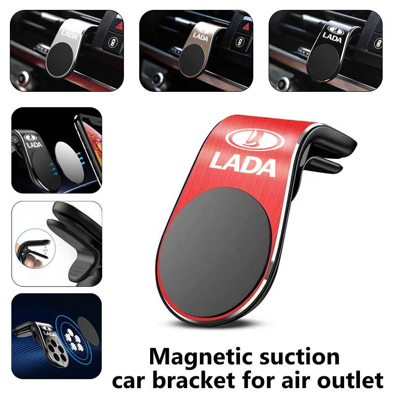 Car Styling Phone Holder Air Vent Mobile Support Magnetic Cell phone Support For Lada Xray Granta Priora Sedan Sport Kalina NN64