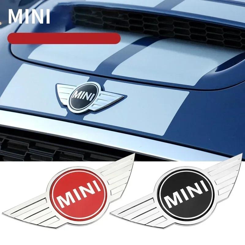 For BMW 1 W E82 ABS Car Rear Front Hood Emblem Badge Decoration Suitable for BMW Mini Cooper R55 R56 Replacement Logo Auto Styling Accessories