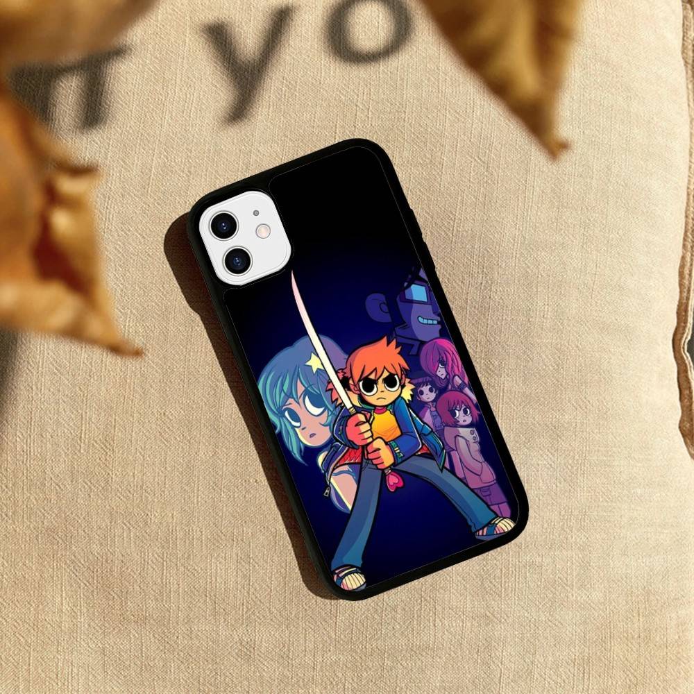Чехол для телефона S-Scott Pilgrim Для iphone 16 15 14 13 12 11 Pro Max Plus Ударопрочный Жесткий чехол из ТПУ+ПК
