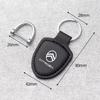 Car Leather Keychain Shield Styling Emblem Key Ring For Citroen C6 DS5 RD3 Cross Berlingo Xsara Grand Picasso Jumper Cactus Saxo