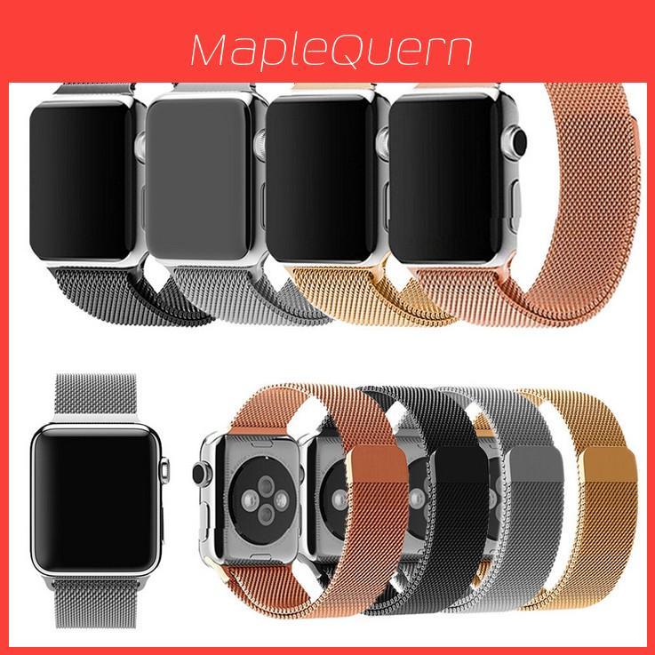 Iwatch Magnetic Strap Band For Ultra Milanese With Double Clasp Magnetic Closure For Business Style Comfort