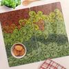 Durable and Stylish Glass Kitchen Boards with a Colorful Wave Pattern 2x30x52 cm