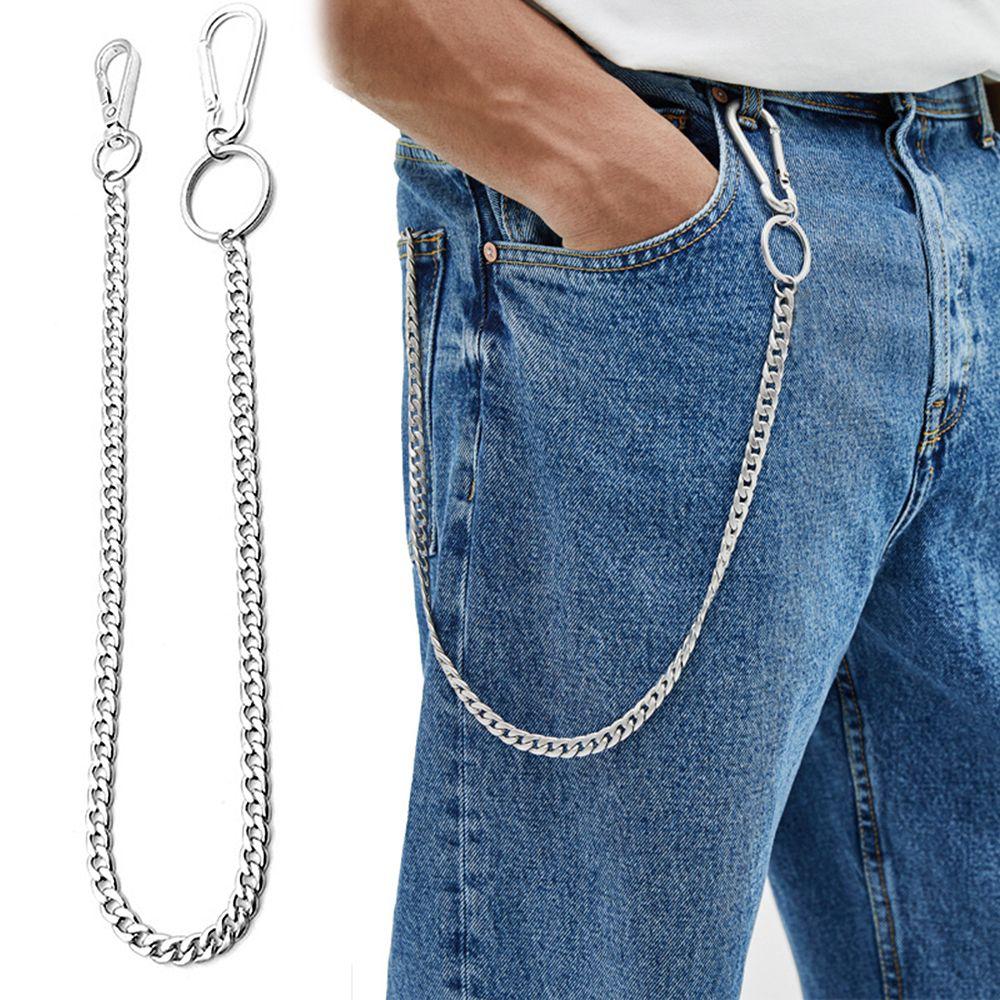 Unisex Jeans Long Chains Big Ring Punk Metal Belt Chain Wallet Chain Trousers Chains Key Chains