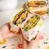 50Pcs Sandwich Packaging Paper Food Grade Oil Resistant Paper Natural Color Meal Tray Pad Paper