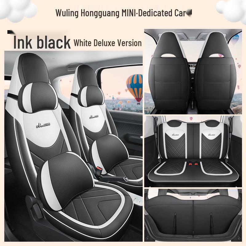 Wuling Hongguang Mini Macaron Full Leather Cartoon Seat Cover for MINIEV