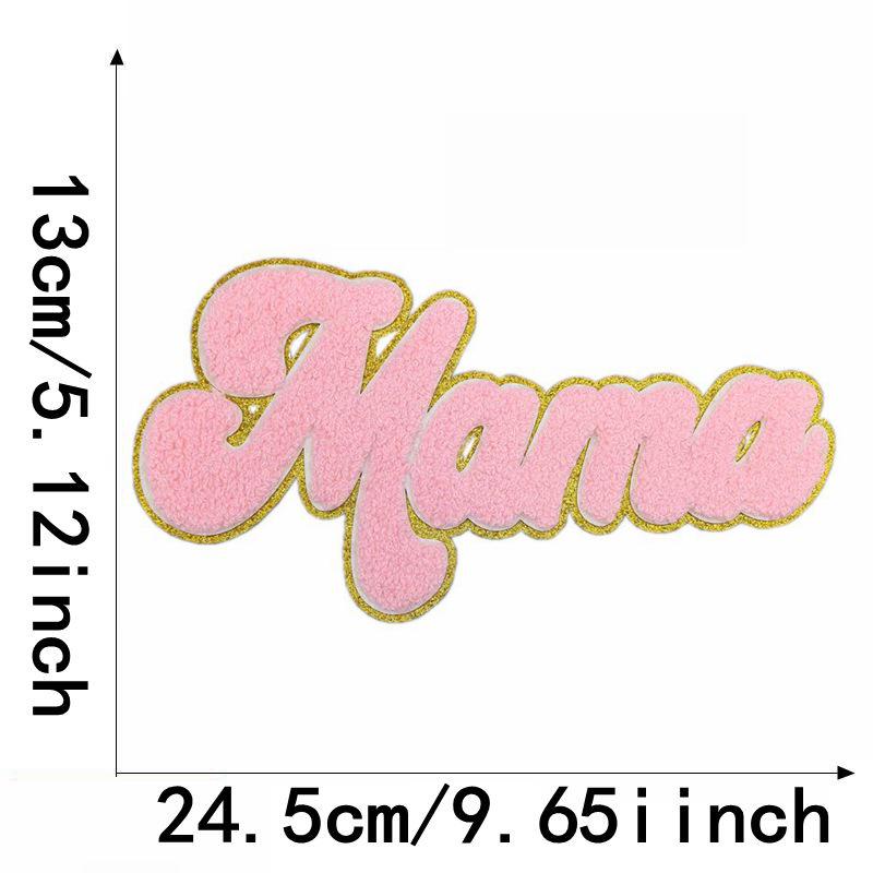 Liteon Glitter Bowknot Chenille Embroidery Patch for Clothes, Bags, Hats