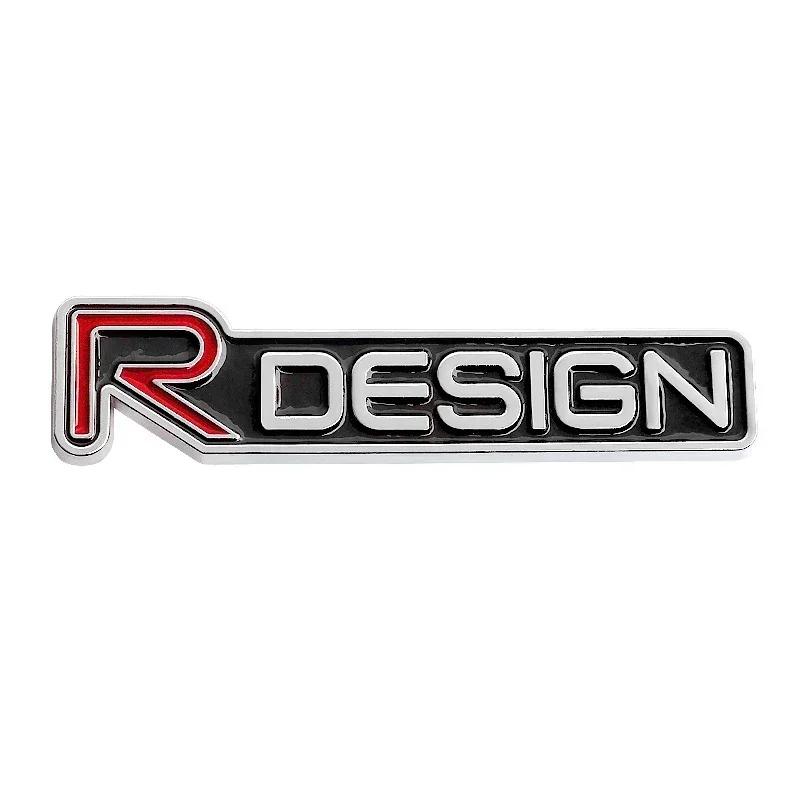 3d Metal R Design Logo for Car Rear Bumper Adhesive Badge for Volvo Rdesign XC90 S60 XC60 V70 S80 S40 V50 V40 V60 C30