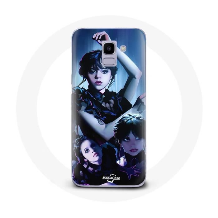 Case - Maniacase - Samsung Galaxy J6 2018 - Black - Wednesday Addams - Soft