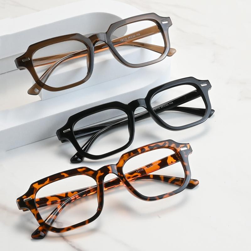 New Fashion Square Anti Blue Light Glasses Men Women Retro Vintage Clear Lens UV400 Protection Designer Brand