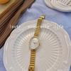 Gold-Toned Women's High-End Quartz Fashion Watch with Steel Band