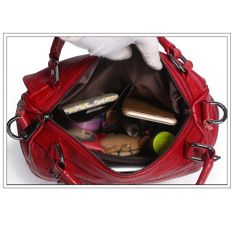 Дизайнерская сумка, роскошные сумки на плечо из натуральной кожи для женщин, повседневные сумки, однотонная большая повседневная сумка через плечо