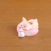 Sleeping Animal Ornament Mini Adorable Cat Dog Pig Rabbit Desktop Decoration for Micro-Landscapes Cars