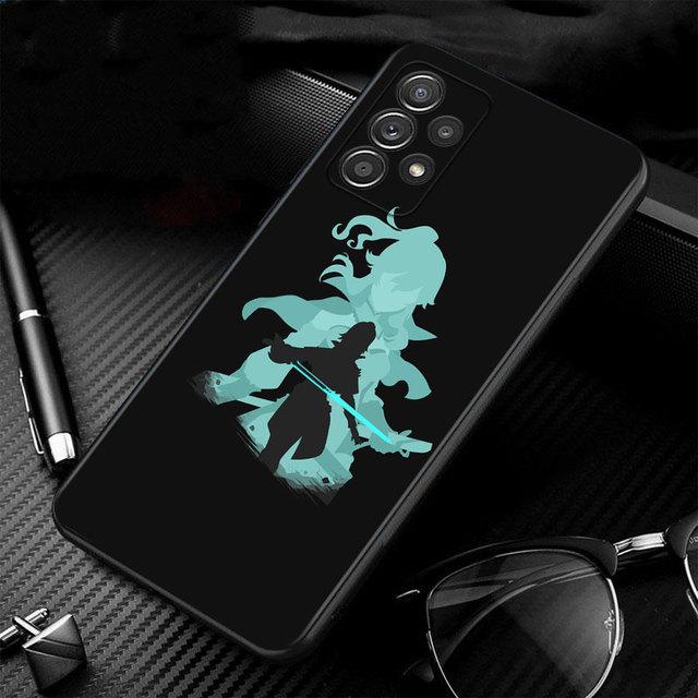 Телефон Funda Genshin Impact аниме для Samsung Galaxy A71 A52 A41 A51 A02s A12 A21s A72 A32 4g A31 A53 A23 A13 A52s 5g Capinha