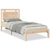 VidaXL Cadre de lit extra long sans matelas 100x210 cm bois massif, meuble de chambre à coucher, sommier, lit en bois, lit, 3309185