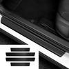 4PCS/5PCS Set Carbon Fibre Threshold Protection Strip Universal Anti-scratch and Anti-collision Door Decorative Strip Sticker