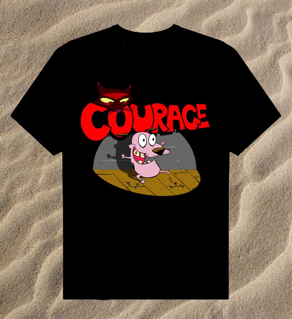 Футболка унисекс Courage the Cowardly Dog Хлопковая футболка Все размеры