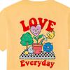Vans American Retro Cartoon Letter Fun Print Casual Short Sleeve T-Shirt Women Tops Lemon-Yellow VN0A5H7AYE6