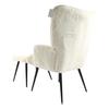 Fauteuil cabriolet - Home ESPRIT - Polyester - Métal - 72x74x97 cm - Blanc - Multicolore - Uni - Taille unique