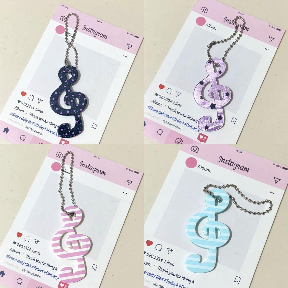 Glitter Acrylic Pendant Acrylic Mobile Phone Pendants Cute Cartoon Star Charm Key Ring