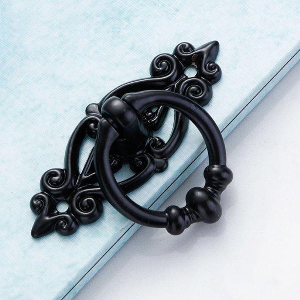 Cabinet Retro Handle Door Antique Alloy Handle Drawer Pull Ring Wood Case Handle Hanging Ring For Home Furniture DIY Decoraction