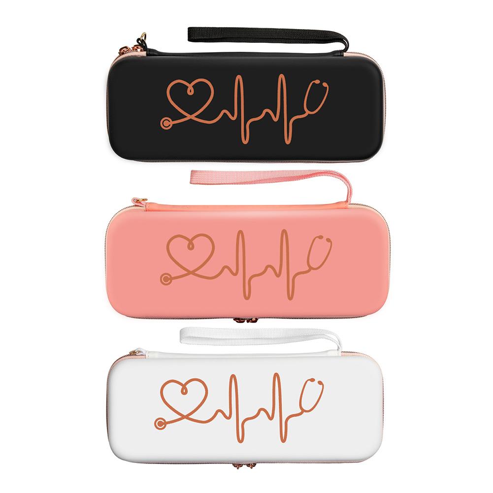Hard Stethoscope Case Anti-scratch Stethoscope Carrying Case with Mesh Pocket Travel Hard Stethoscope Case for 3M Stethoscopes