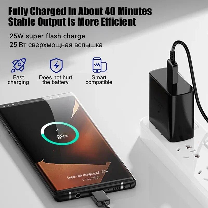 PD 25W Быстрая зарядка Зарядное устройство для Samsung Для iPhone Для Xiaomi
