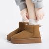 Winter New Thickened Velvet Snow Boots Women's Warm Cotton Boots Versatile Non-slip Bread Cotton Shoes