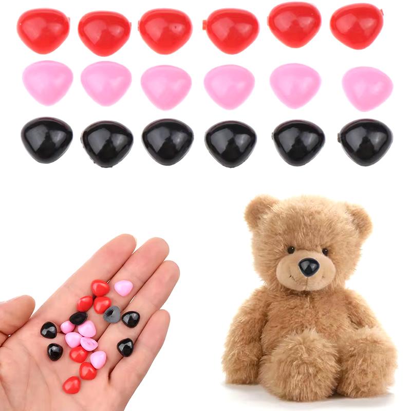 50 шт. Треугольные носовые аксессуары Мультяшный нос куклы Ручной DIY Треугольные Практичные Пластиковые с плоским дном Плюшевые игрушки